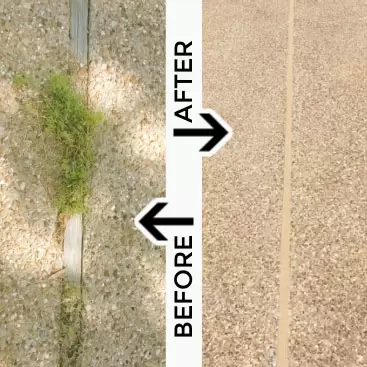 Before and After - Concrete Crack & Joint Repair
